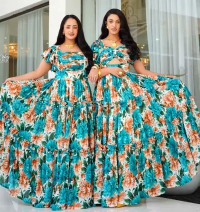 Winta Habasha Chiffon – Elegant Ethiopian & Eritrean Wedding Attire
