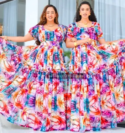 Winta Habasha Wedding Chiffon – Elegant Ethiopian & Eritrean Wedding Attire